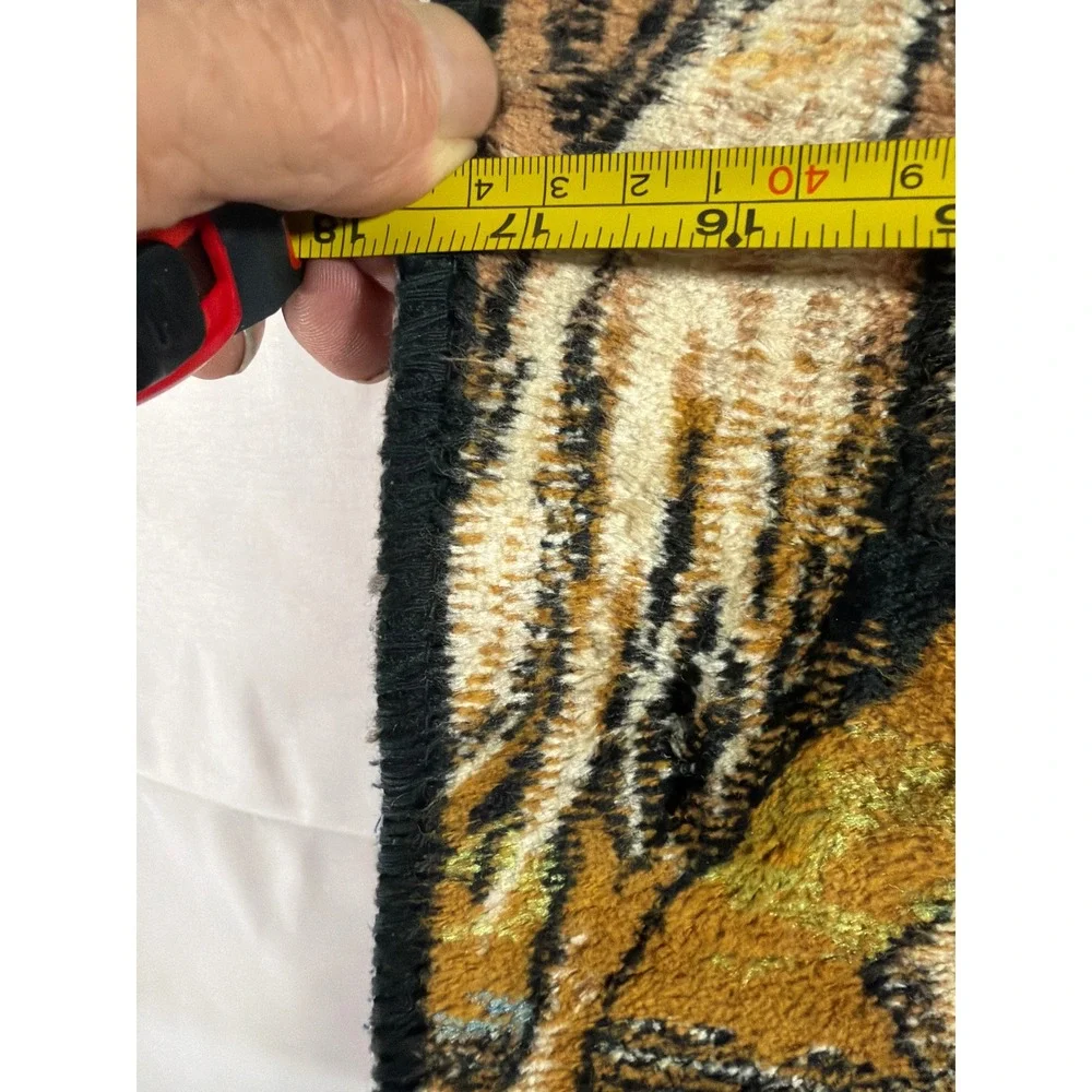 Vintage Spanish Courtyard Velvet Tapestry 17.5